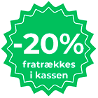 -30% fratrækkes i kassen