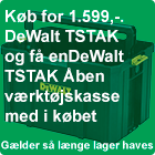 Dewalt TSTAK Dyb Værktøjskasse IP54.