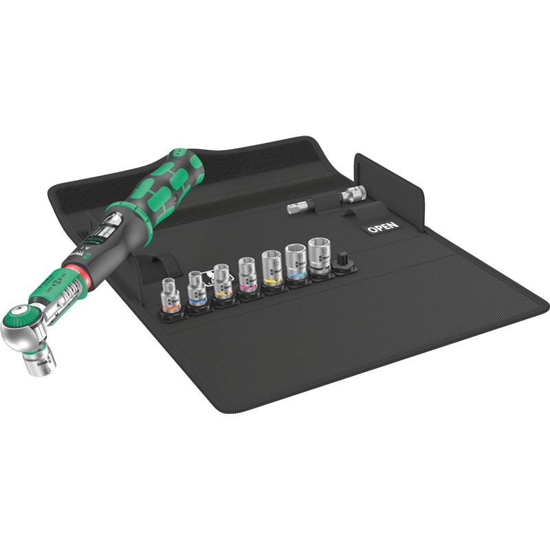 Wera Topnøglesæt 1/4″ firkant Safe-Torque A 1, 2-12 Nm Set 1 – 10 dele
