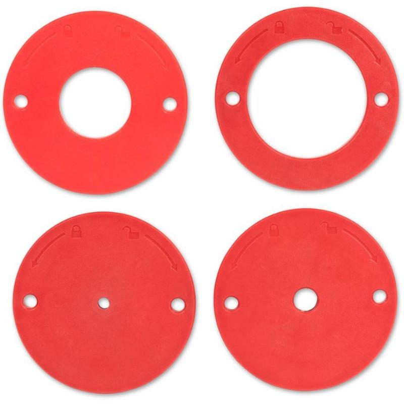 Axminster Workshop Routerplade Plastindsætningsringe Sæt