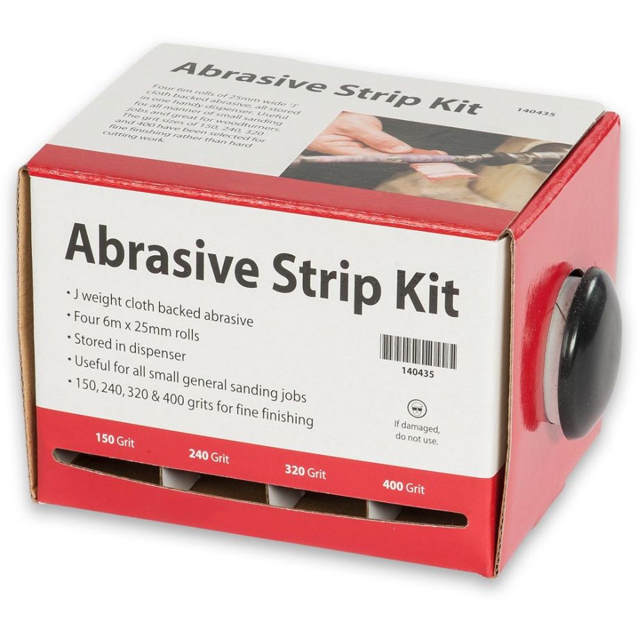 Se Axminster Abrasive Strip Kit hos Dorch & Danola A/S