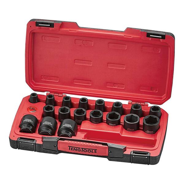 Billede af Teng Tools Slagtopsæt 1/2" firkantet drivenhed T9222 - 22 dele