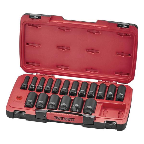 Teng Tools Slagtopsæt   Firkantet Drivenhed T9222l Dele