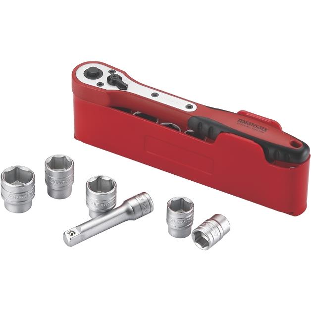 Teng Tools Topnøglesæt 1/4″ M1413N1 med 13 dele