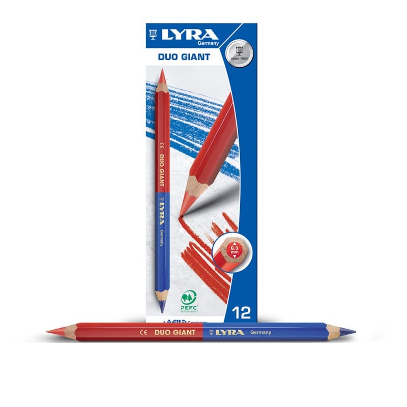 Se Lyra Markeringsblyant rød/blå hos Dorch & Danola A/S