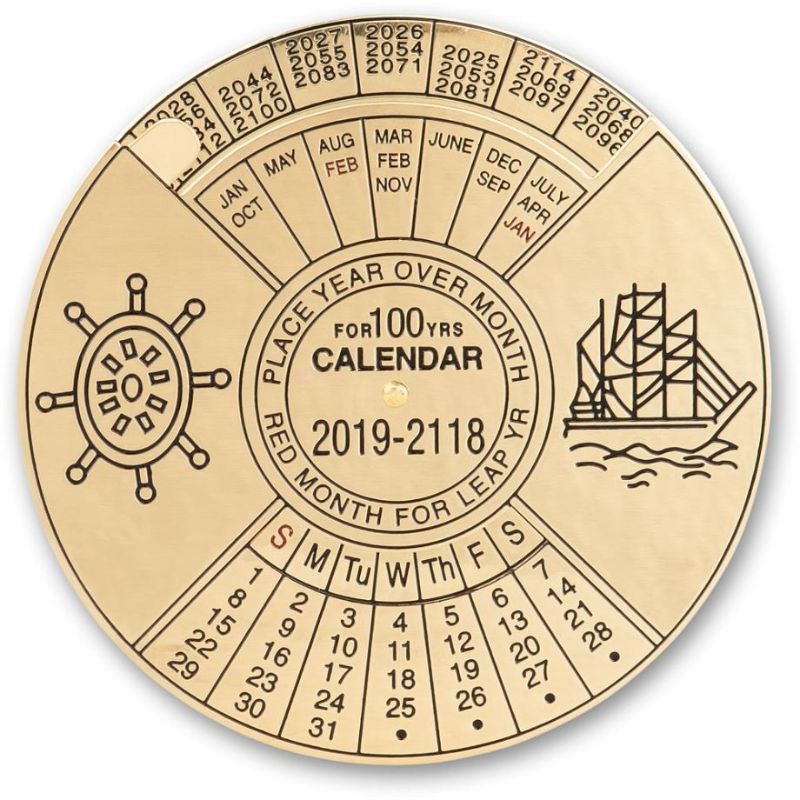 Craftprokits 100 års Kalender Solid Messing
