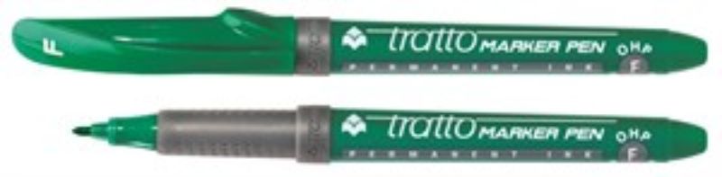 Se Lyra Tratto Marker (F) Grøn 0,7 mm hos Dorch & Danola A/S
