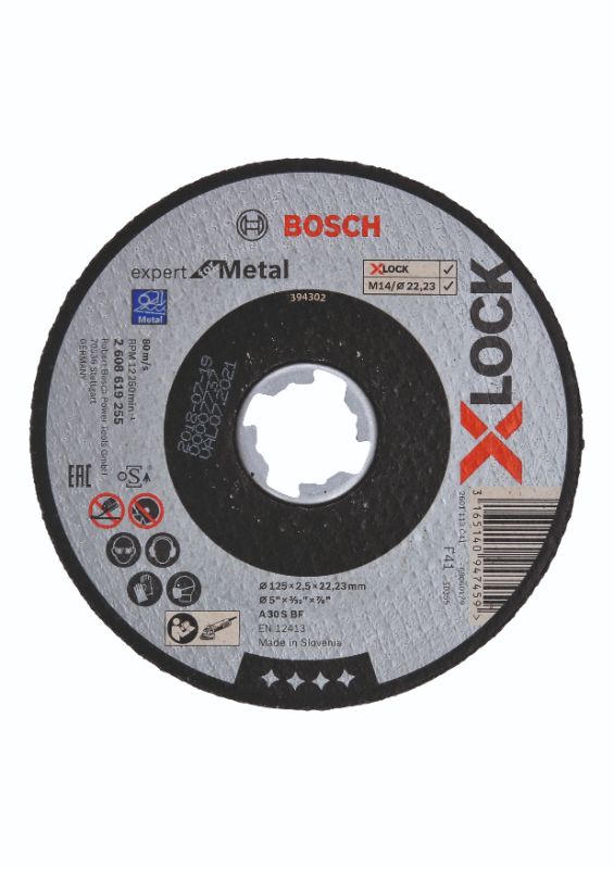 Billede af Bosch X-LOCK Expert for Metal-skæreskive 125 x 22,2 x 2,5mm