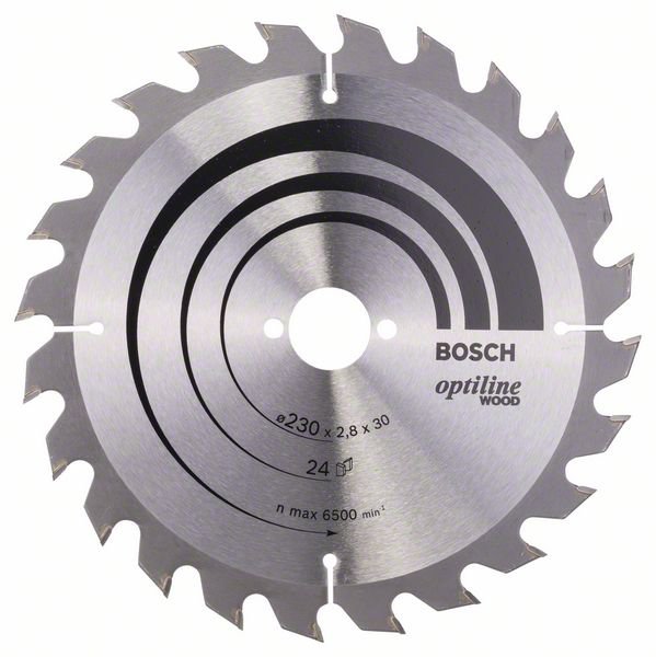 Billede af Bosch rundsavklinge Optiline 230 x 2,8 x 30mm 24T