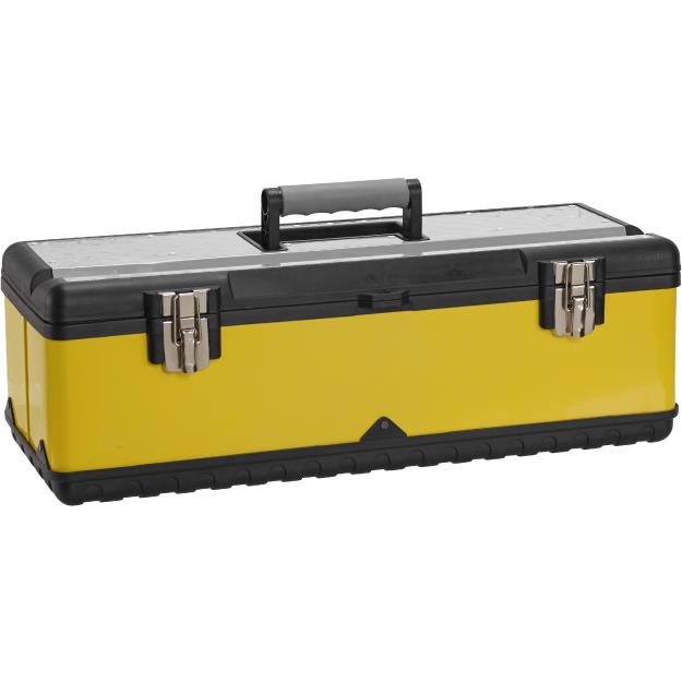 Værktøjskasse gul plast MJ-20142