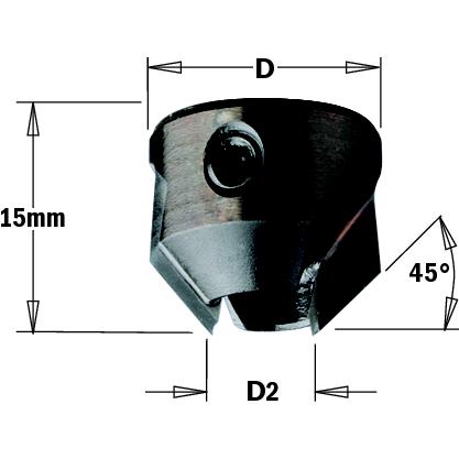 CMT Forsænker HM 45 5 mm V