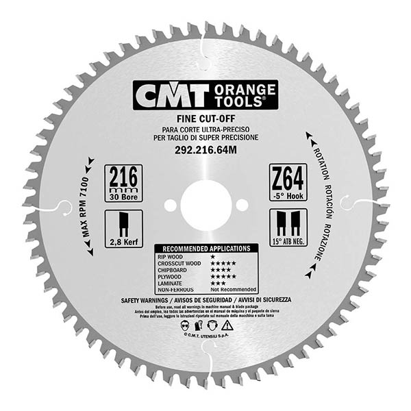 CMT Klinge 210×2,8×30 Z48 W