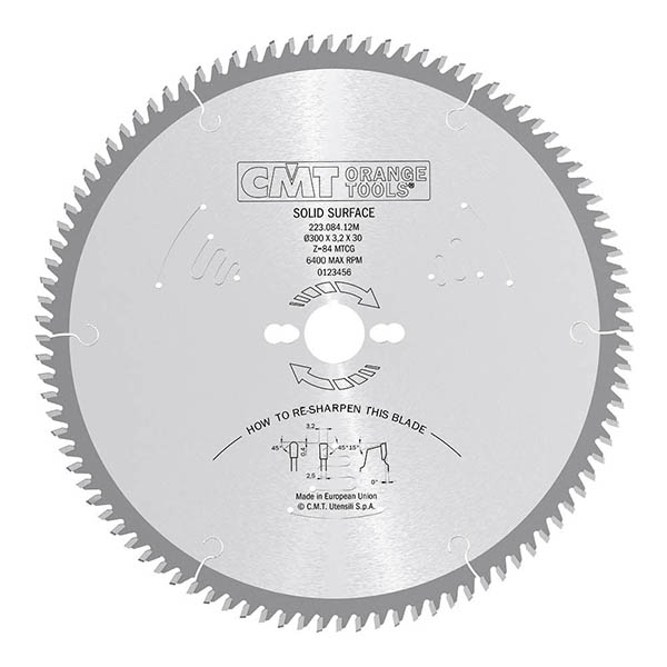 CMT Klinge 300×3,2×30 Z84 TF