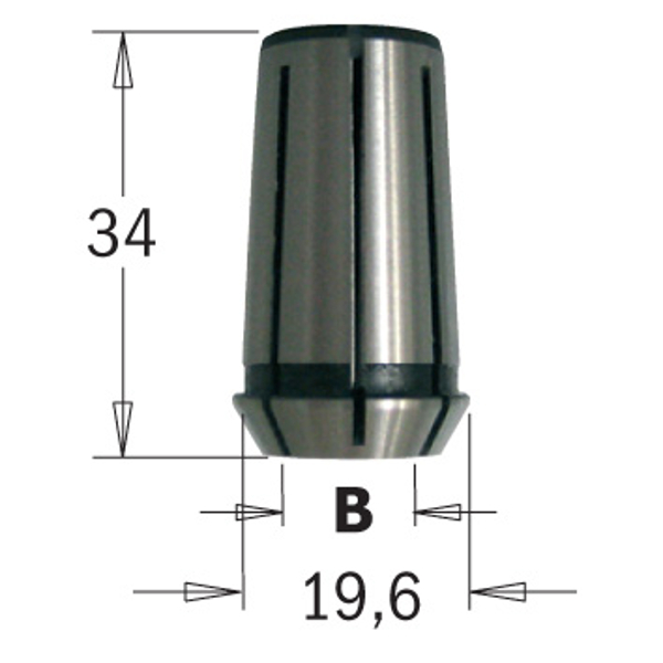 #2 - CMT Spændebøsning CMT 1E/2E 12 mm  - 796.920.00