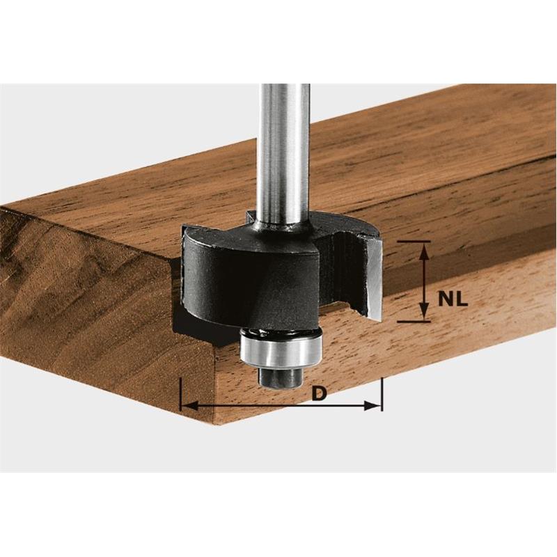 Festool Falsfræser HW, skaft 8 mm HW S8 D31,7/NL 12,7