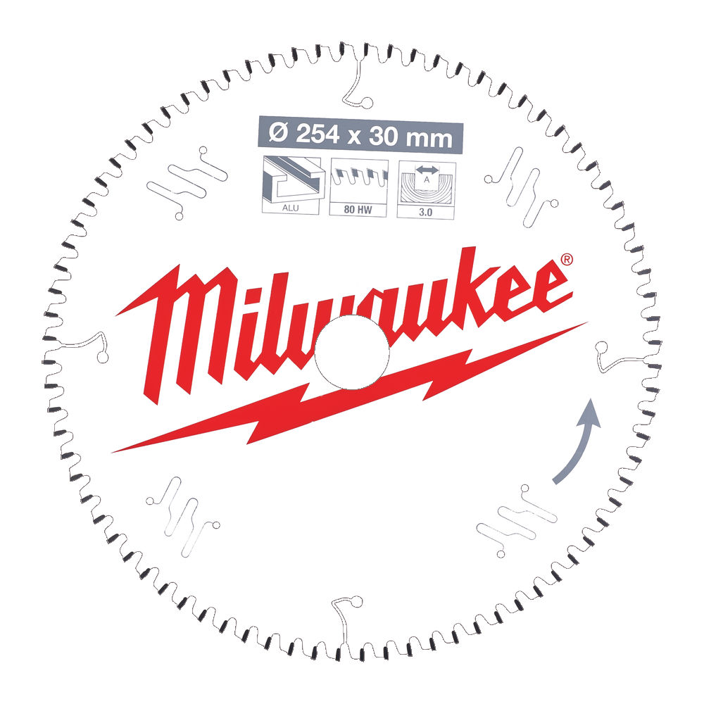 Milwaukee Rundsavklinge MS Alu254x30x3,0x80