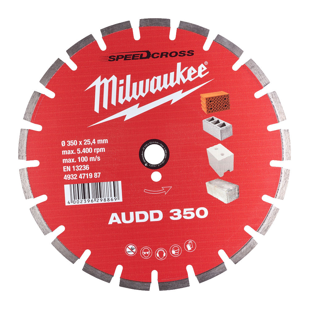 Milwaukee Diamantskive AUDD 350mm