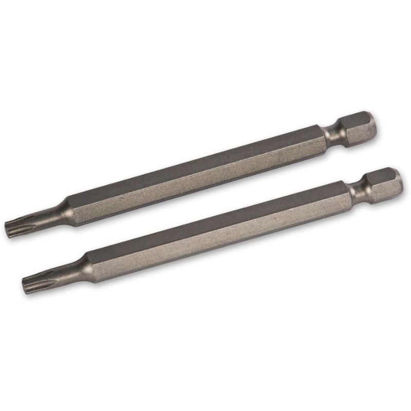 Disse UJK Torx T20 Bits på 80 mm passer til alle T20 Torx Skruer og UJK Pocket Hole Skruer.Fås også med en længde på 150 mm lige her.