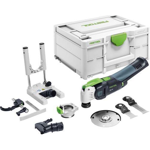 Se Festool Akku multiværktøj OSC 18 E-Basic-Set VECTURO i Systainer3 hos Dorch & Danola A/S