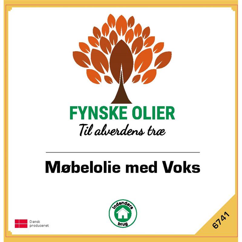 Fynske Olier Møbelolie med voks 5 Liter 6741