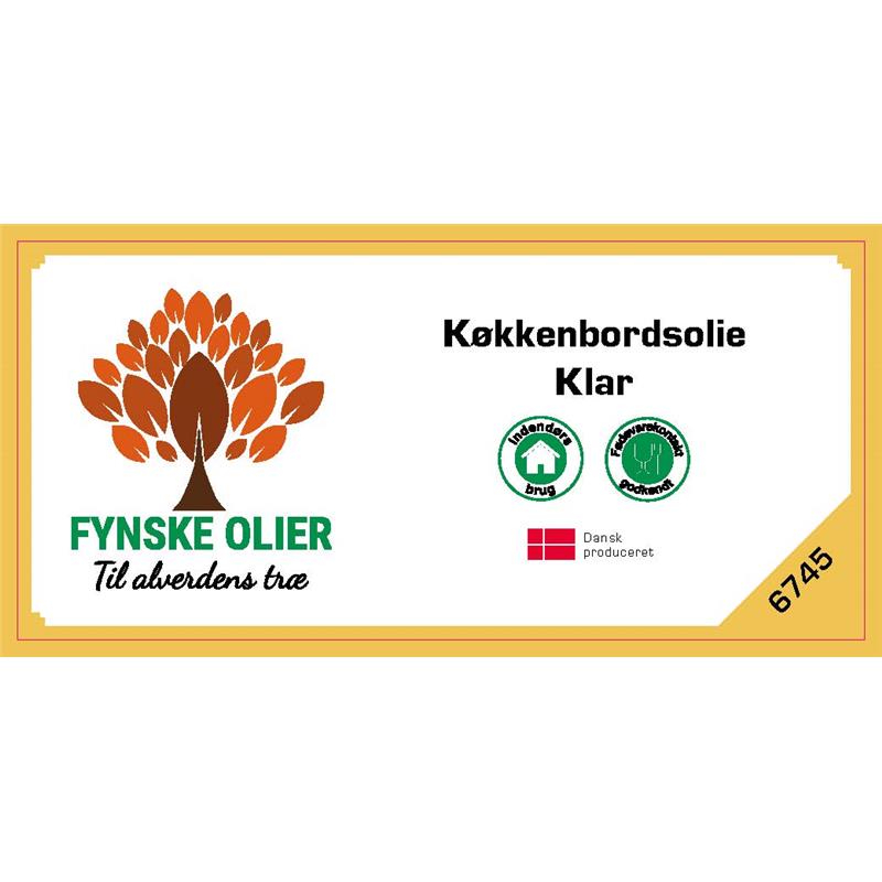 9: Fynske Olier Køkkenbordsolie - Klar 500 ml. 6745