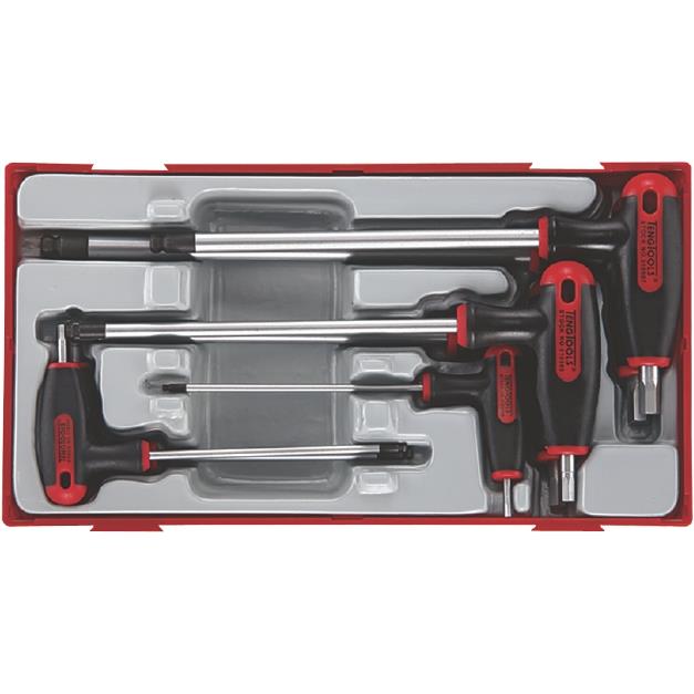 Billede af Teng Tools unbraconøglesæt T-greb TTHEX7 med 7 dele