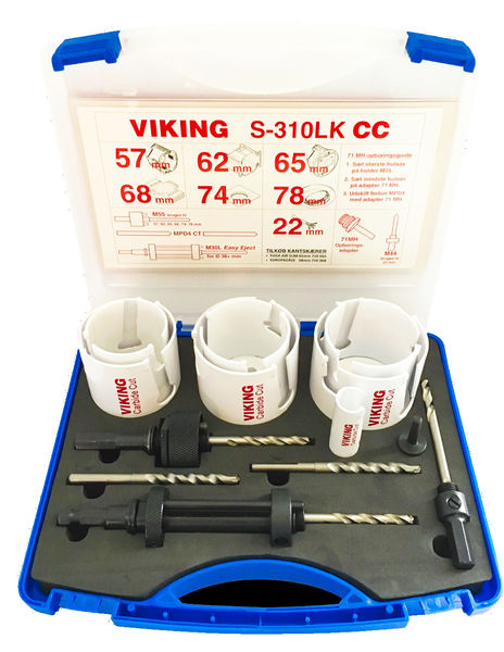 Viking Hm Hulsavsæt S 300lk Cc 22 78mm Elektrikersæt