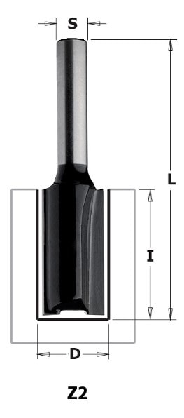 CMT Overfræsebor HM 14x25/56 K8 C