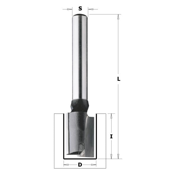 CMT Overfræsebor HM 8x20/55 K8 C