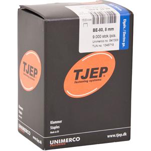 TJEP BE-80 8mm klammer , Elgalv. Box 9.000