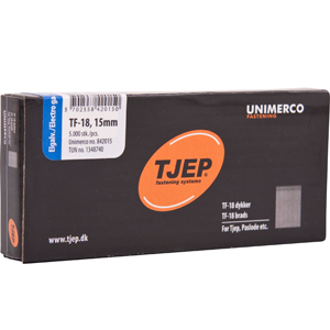 Billede af TJEP TF18 stifter 15mm, Elgalvaniseret. 5.000 stk.