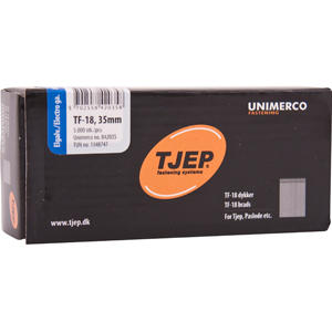 TJEP TF18 stifter 35mm, Elgalvaniseret. 5.000 stk.