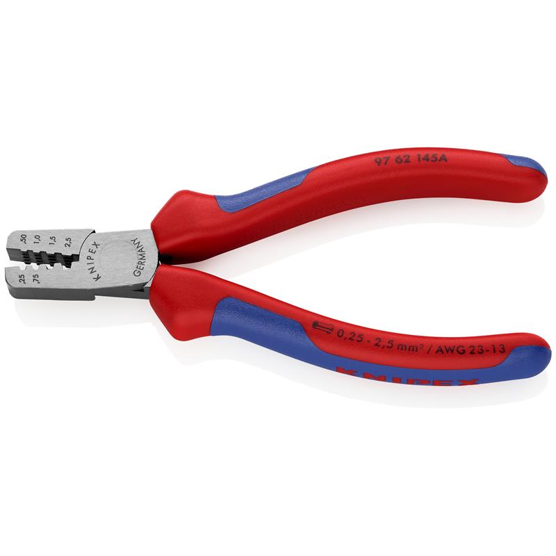 Se Knipex Crimptang til kabeltyller med flerkomponent-håndtag 145 mm hos Dorch & Danola A/S