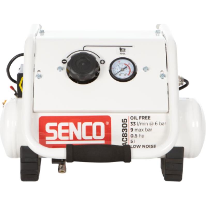 Se SENCO Kompressor AC8305 støjsvag hos Dorch & Danola A/S
