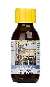 Se Borup Shellac Politur 3520 i 1/2 Liter - bleget hos Dorch & Danola A/S