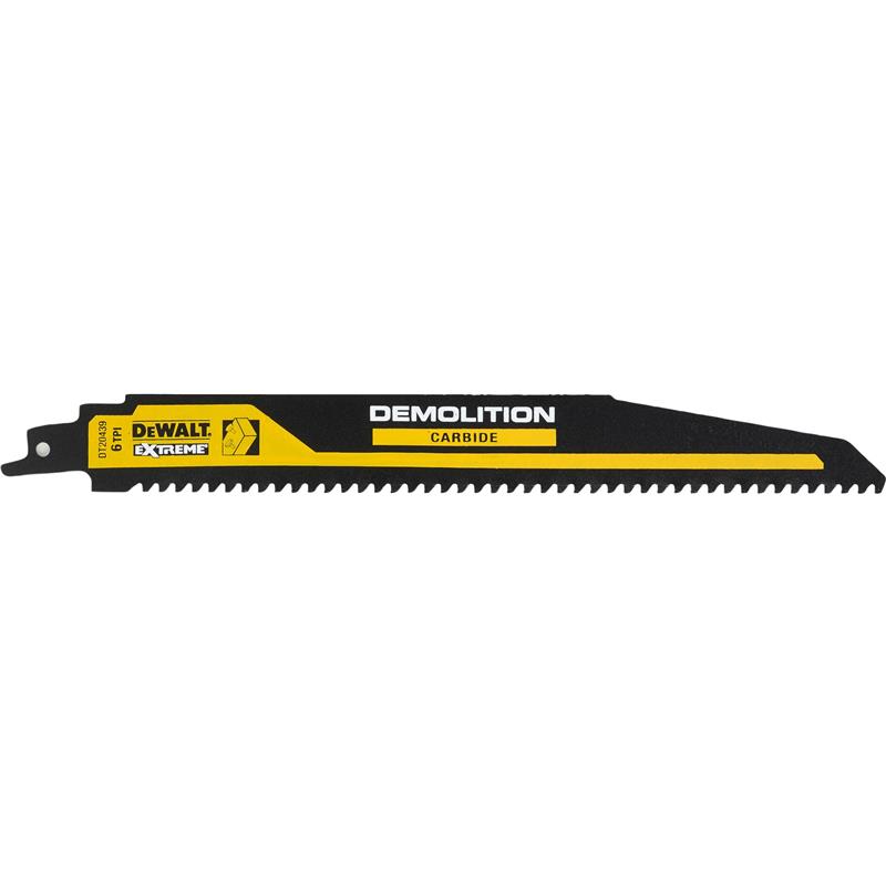 Se DeWalt 230mm CT Bajonetsavsklinge træ/søm 6 TPI 1 stk hos Dorch & Danola A/S