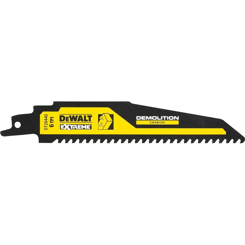 6: DeWalt 152mm CT Bajonetsavsklinge træ/søm  6 TPI 1 stk