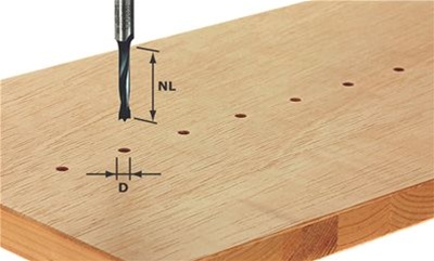 13: Festool Dyvelbor Ø 6mm, skaft 8 mm