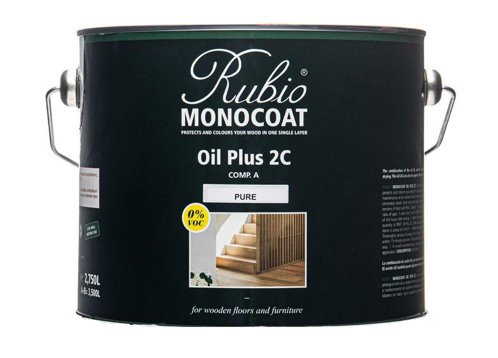 Se Rubio Monocoat olie Plus 2C Natural - 5 L hos Dorch & Danola A/S