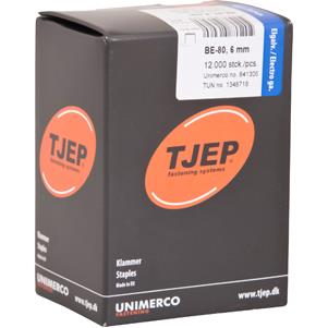 TJEP BE-80 6mm klammer , Elgalv. Box 12.000