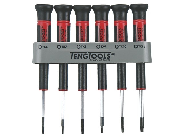 Teng Tools finmekaniker skruetrækker sæt Torx MDM706TX - 6 stk.