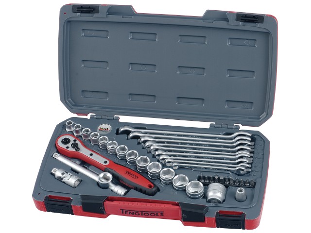 Teng Tools Topnøgle /ringgaffelnøglesæt 3/8  " T3840 Med 40 Dele