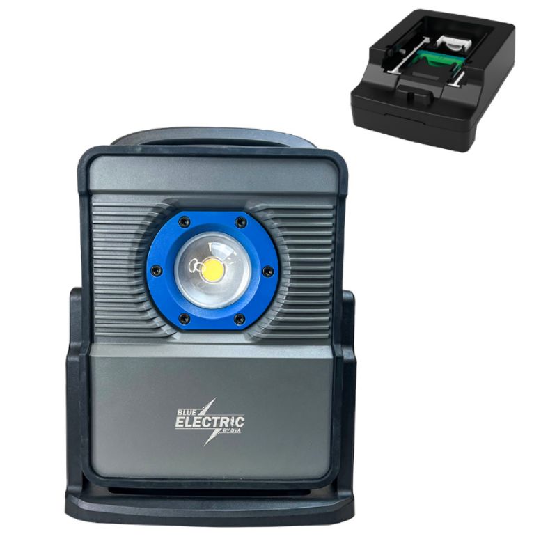 Billede af Blue Electric +plus Line Hybrid arbejdslampe 80w incl adapter