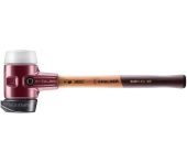 SIMPLEX soft-face mallet with cast steel housing and wooden handle, Ø 80, Rubber composition with "stand-up"/ Superplastic 3027.280