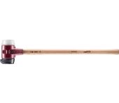 SIMPLEX sledge hammer with cast steel housing and wooden handle,    Ø 80 / handle 700 mm Rubber composition with "stand-up"/ Superplastic 3027.281