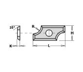 CMT Radieplatte 24x12x1,5 R8 CMT 790.080.00