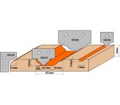 CMT Profilplatte nr. C4 til 615 615.C4