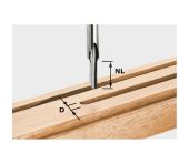 Festool Notfræser HS, skaft 8 mm HS S8 D 3/8 490941