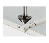 Festool Gipskartonfræser HW, skaft 8 mm HW S8 D12,5/45° 491000