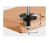 Festool Staffræser HW, skaft 8 mm HW S8 D16,7/R2 KL 491009
